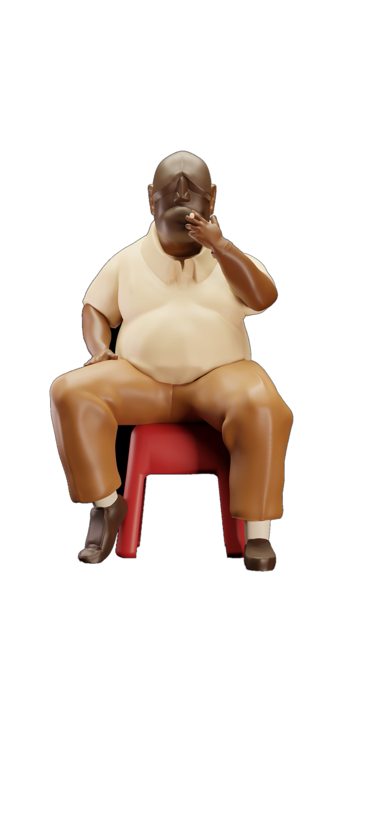 Close-up of the Grootman figure